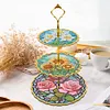 DIY Diamond Painting 3-Tier Mandala Cupcake Dessert Stand Serving Tray Decor Kit