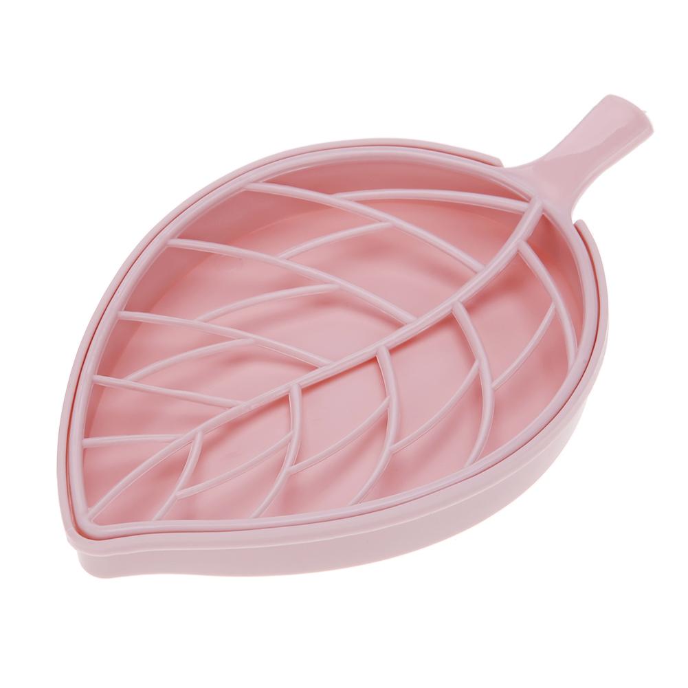 

Double Layer Leaf Shape Soap Box, Pink, 501 Original