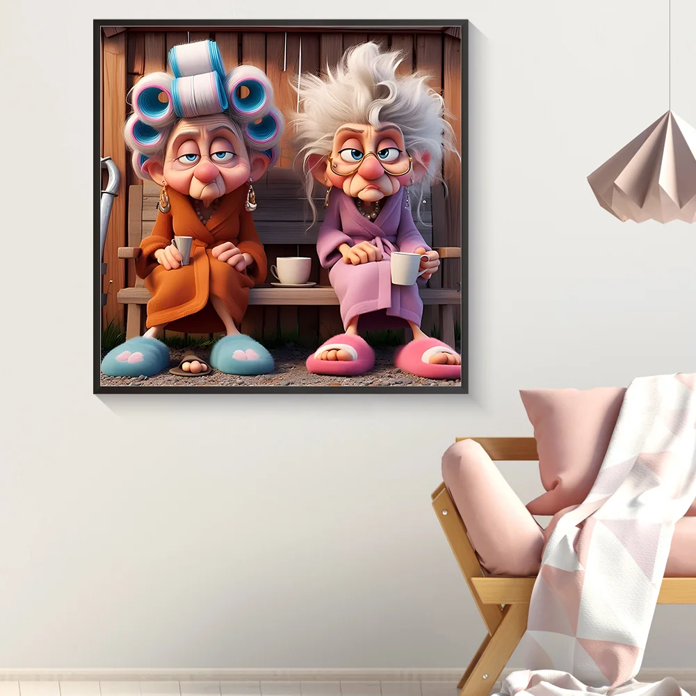 Diamond Painting - Full Round Drill - Grandma(Canvas|40*40cm)