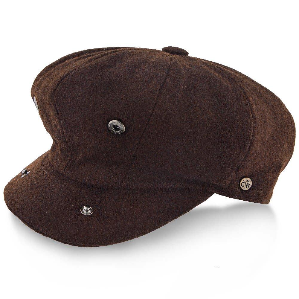 5 Colors - Shelby - Walrus Hat Wool Blend 8 Panel Newsboy Cap