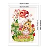 【Limited Stock Sale】Full Embroidery Cotton Thread 11CT Printed Girl and Tulips Cross Stitch 50x65cm tapestrymarket