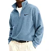 Men's Casual Warm Half-Zip Wool Sweater