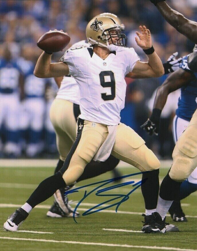 Drew Brees Autographed Signed 8x10 Photo Poster painting ( Saints ) REPRINT