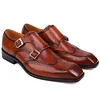 Men's Business Oxford Double Monk Shoes -Dress Shoes