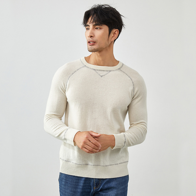 100 Pure Cashmere Sweater For Men REAL SILK LIFE