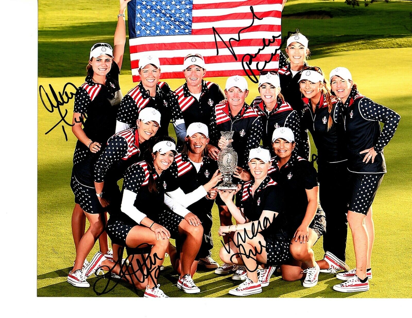 2015 U.S. Solheim Cup team signed autographed 8x10 golf Photo Poster painting Lexi Thompson WIE!