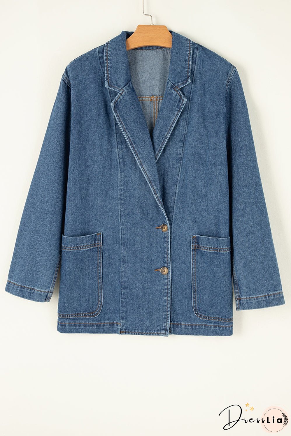 Raw Hem Denim Jacket