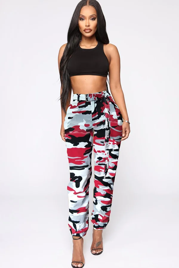 Multi-color Zipper Fly Button Fly Mid Metal Zippered pencil Pants Pants