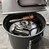 2Pcs Camping Cooking Pot Aluminum Alloy Backpacking Pot Gear for Trekking Hiking