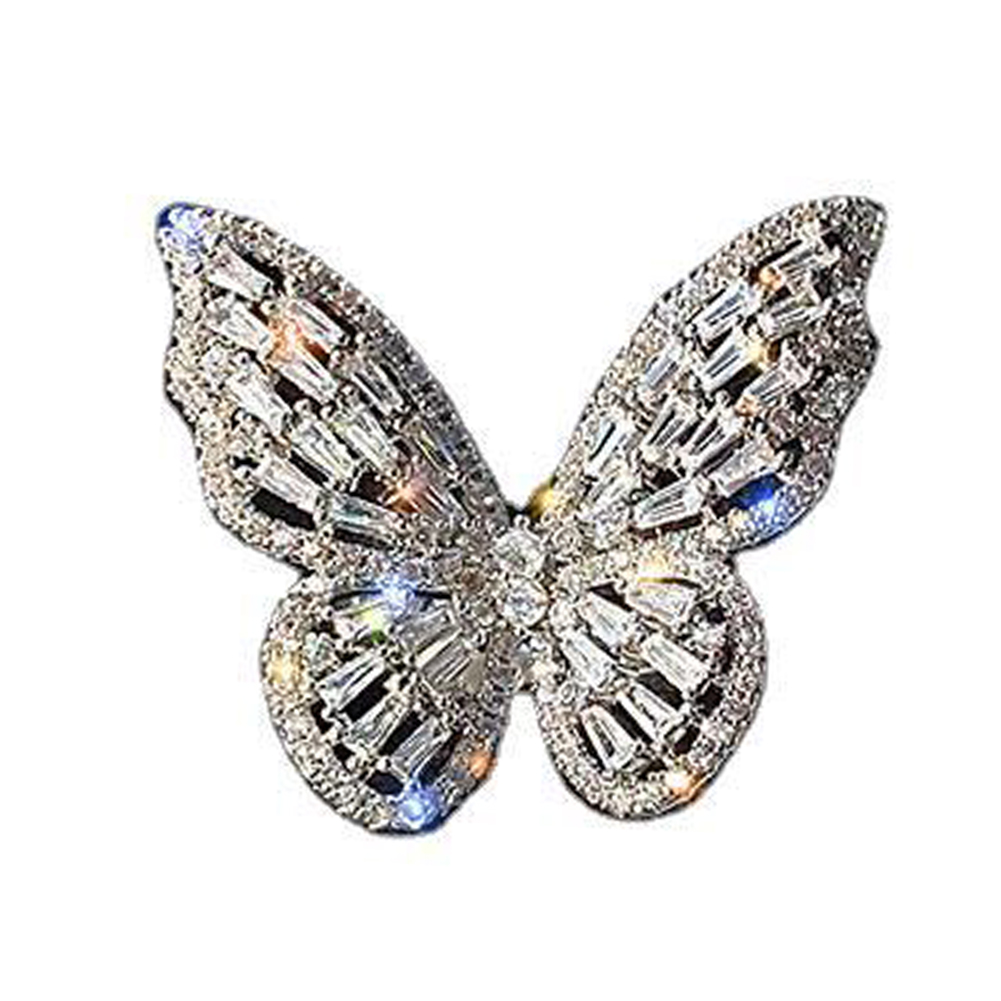 

Zircon Butterfly Ring Gem Stone Opening Finger Rings Elegant Jewelry, 501 Original