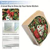 DIY Christmas Dessert Acrylic Diamond Painting Napkin Holder Desktop Ornaments
