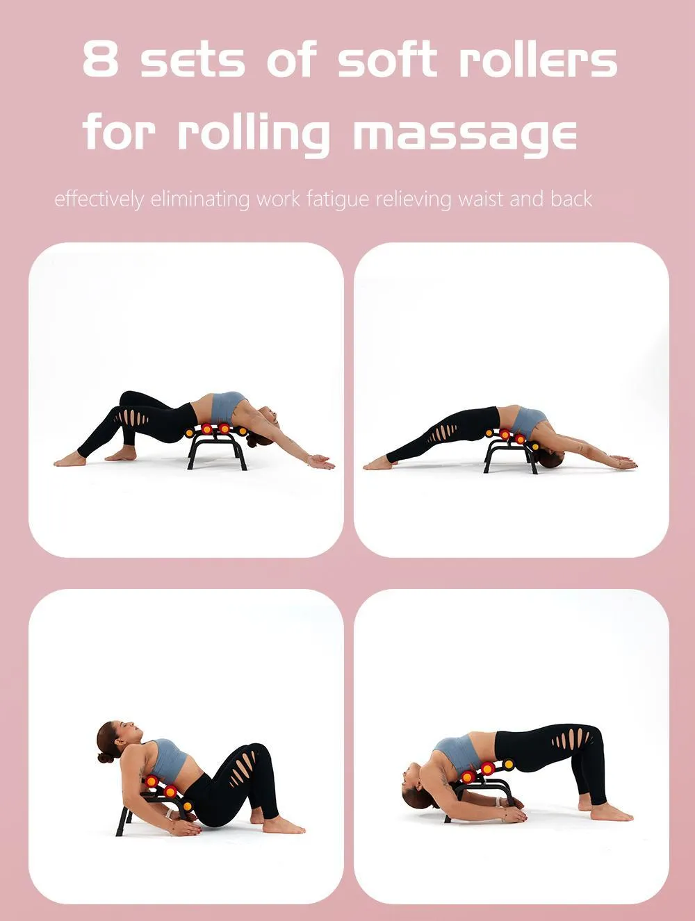Magic BB Mini inversion Table,Glutes Trainer Machine, Waist & Back Exercise machine  for Lower Back, Strength Training Inversion Machine for RelaxationFoam Rollers Summervibes