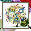 Lucky Tree-Partial 9CT Stamped Cross Stitch Bead Embroidery 55*55cm