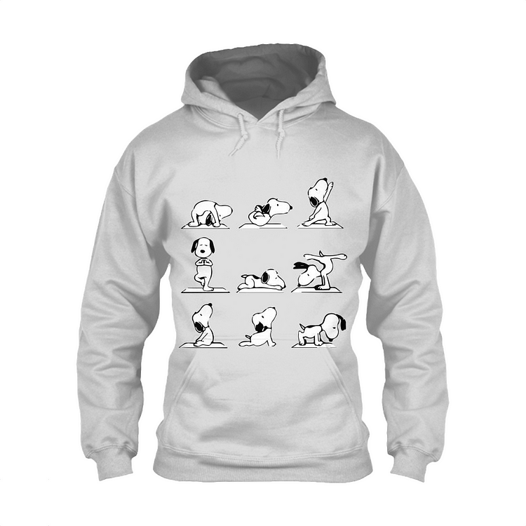 Snoopy Different Yoga Poses, Snoopy Classic Hoodie