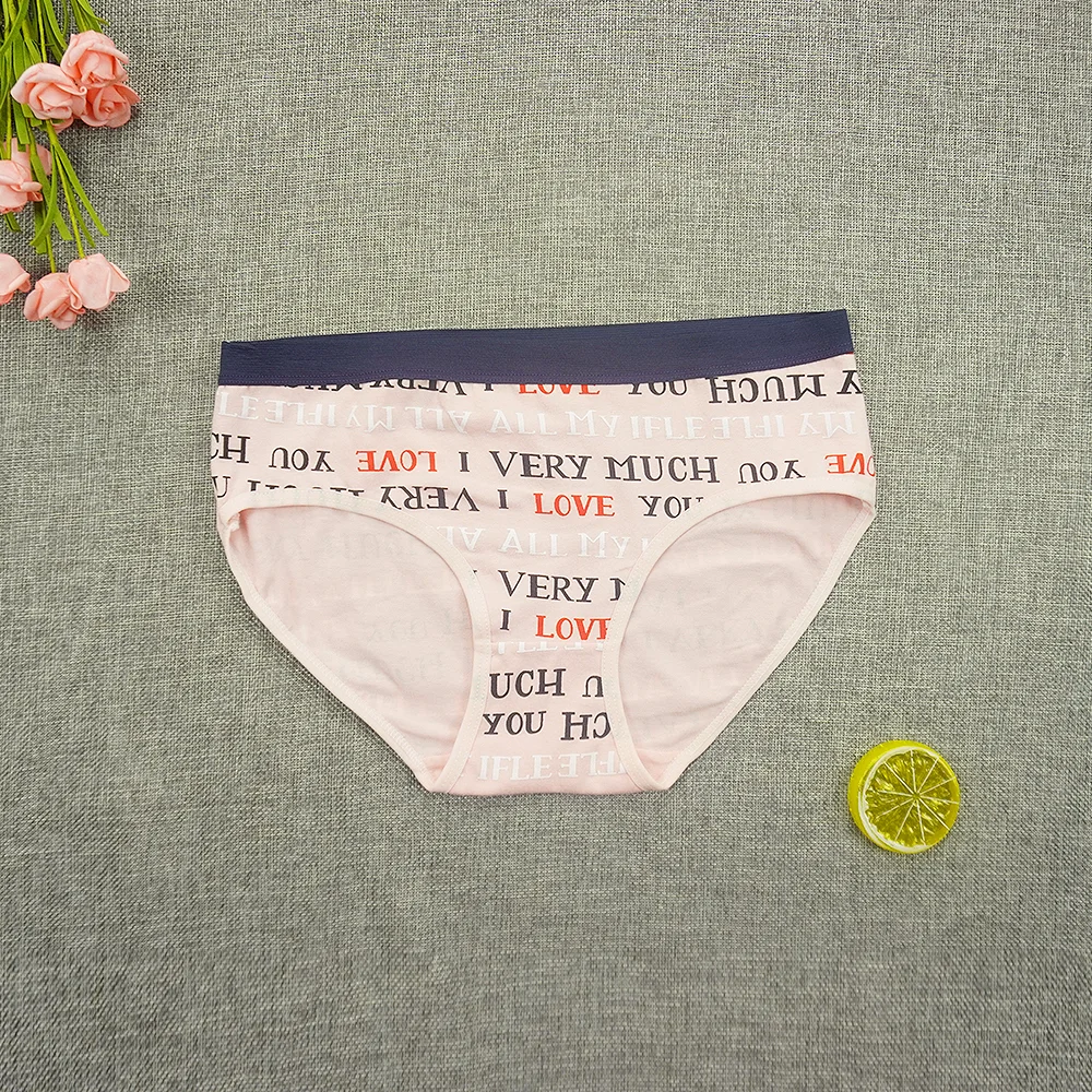 Billionm 3pcs/lots Panties Women Cotton Briefs Underpants Japan Cartoon Kawaii Underwear Animal Printed Ladies Cute Shorts