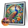 Diamond Painting-Round AB Drill Peacock(45*45CM)