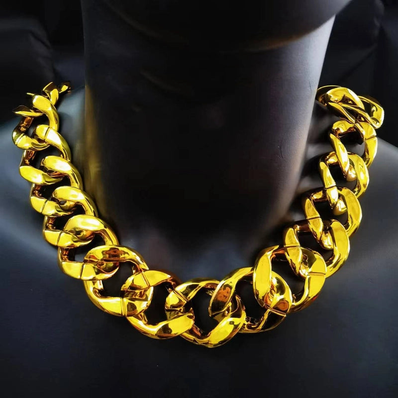 5 Pieces Exaggerated Solid Color Ccb Necklace