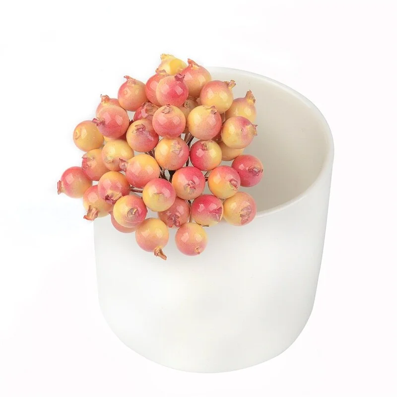 20pcs Simulation pomegranate fruit Berries Artificial Flower Stamen For Home Wedding Decoration Christmas tree craft accessories