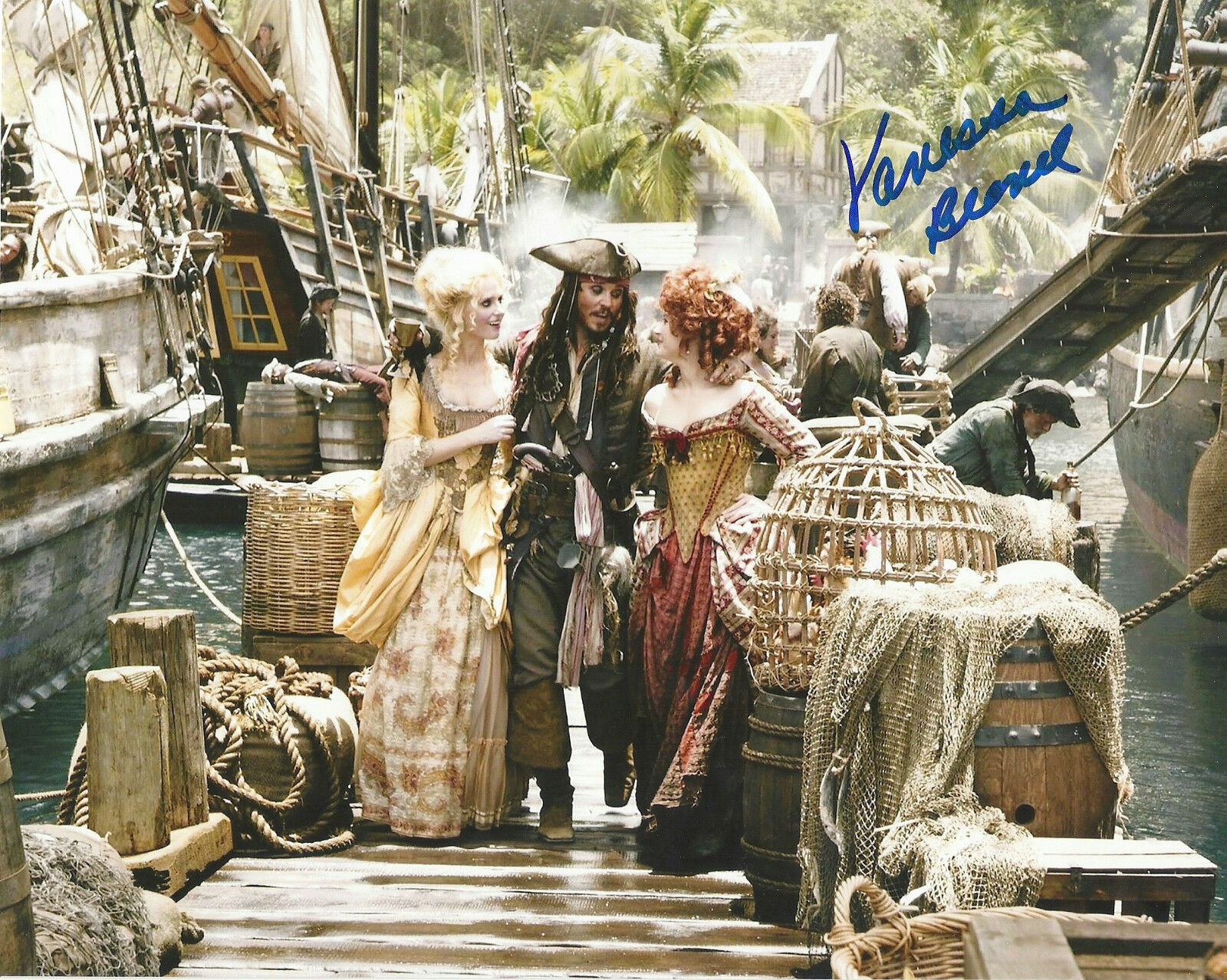 VANESSA BRANCH 'PIRATES OF THE CARIBBEAN' SIGNED 8X10 PICTURE 4 *COA *PROOF