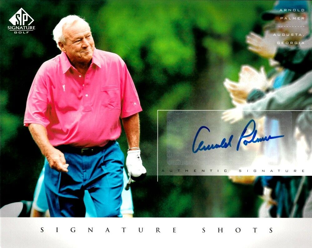 Arnold Palmer certified autographed signed 2004 UD SP Signature 8x10 Photo Poster painting card