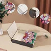(US Local)Diamond Painting Storage Box DIY 5D Diamond Painting Jewelry Box (Flower C)