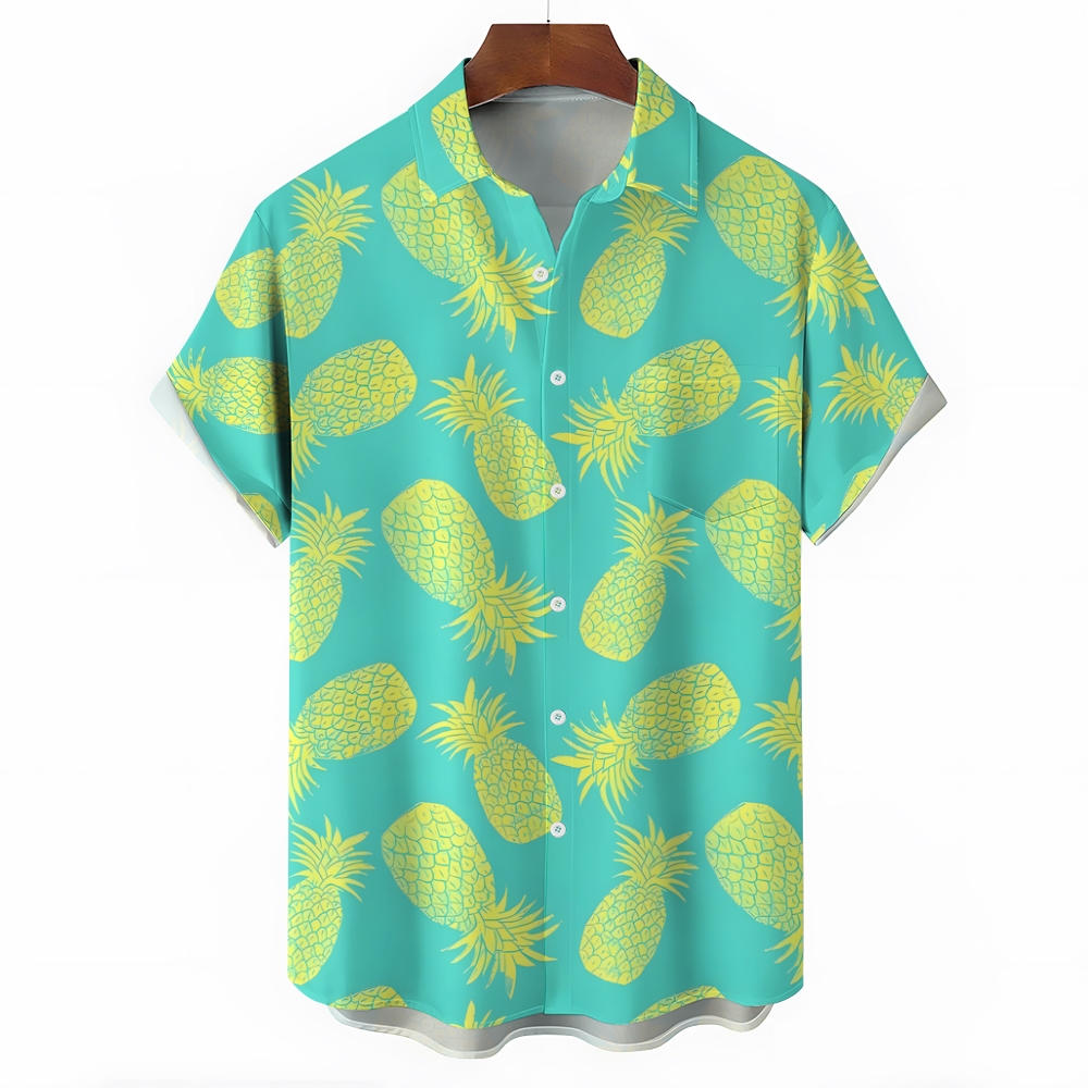 Pineapple Pattern Hawaiian Shirt