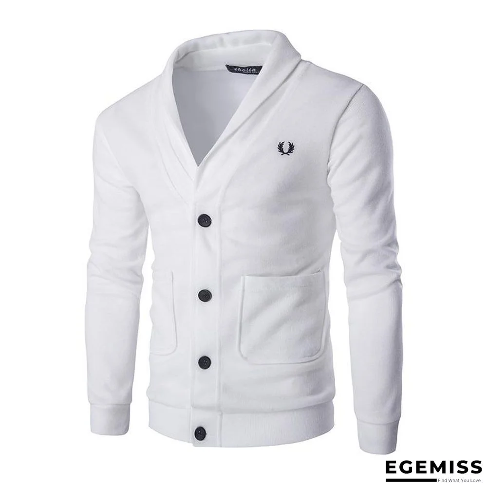Fashion Men's Cardigan Sweater Slim Fit Solid Color Knitwear Korean Style Casual Clothing Male | EGEMISS