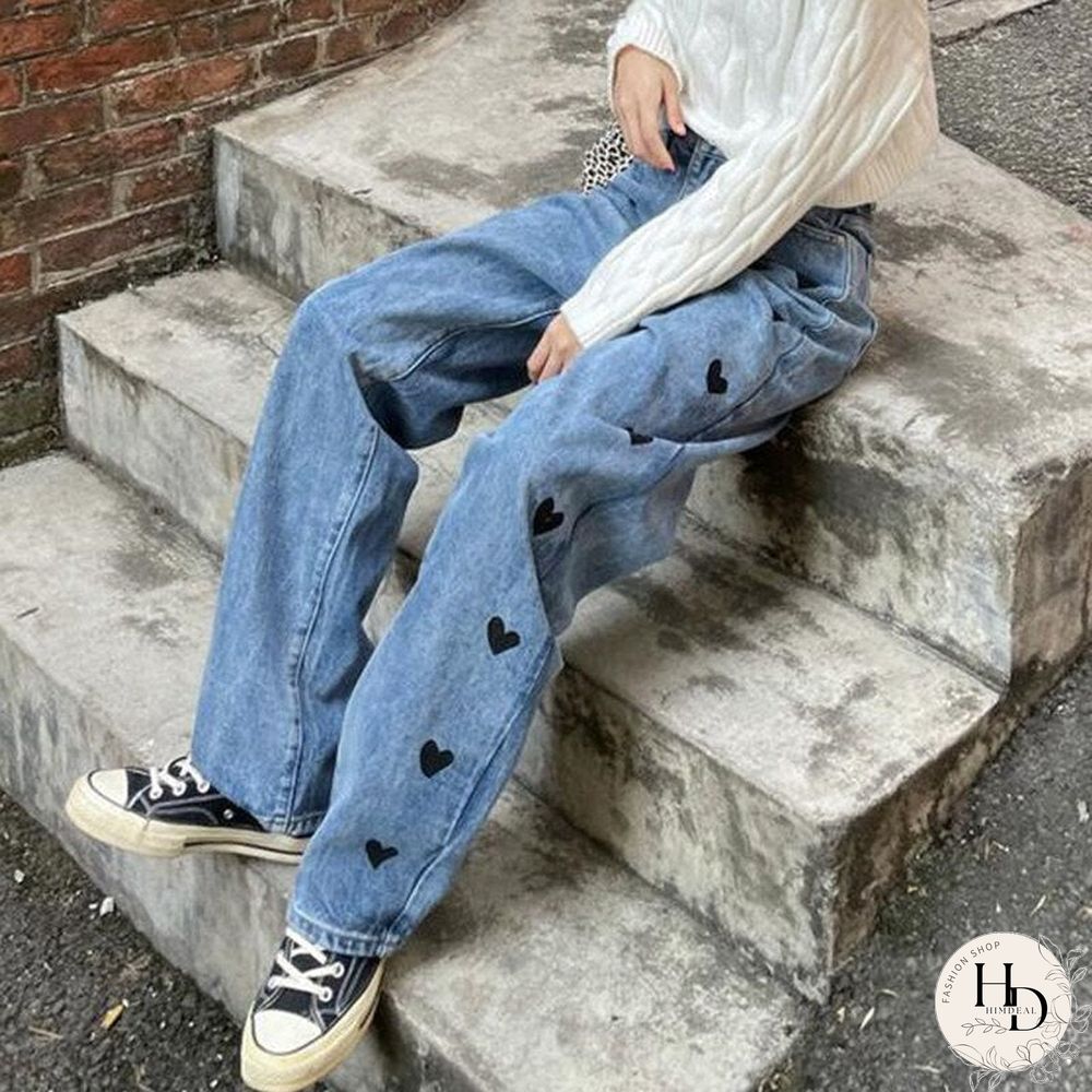 Woman Jeans High Waist Clothes Wide Leg Denim Clothing Blue Streetwear Vintage Quality Fashion Harajuku Straight Pants