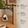 Ghost Bookshelf Lantern Hidden Metal Clip Warm Amber Light USB Rechargeable