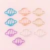 10 PACKS Hollow Out Colorful 10in1 Creative Shapes Paper Clips Office File Pins
