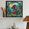 Diamond Painting-DIY Full Round Drill Stained Glass Art Fish