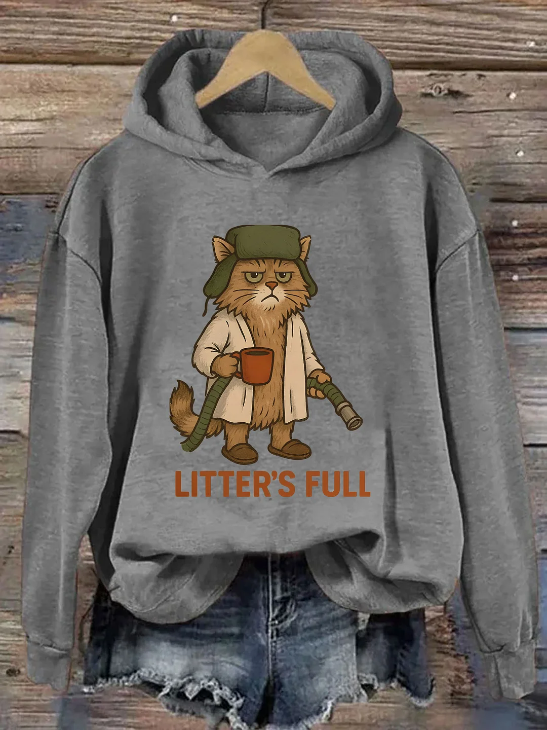 Litter's Full Christmas Vacation Cat Hoodie