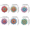 6pcs/set DIY Special-shaped Diamond Painting Wall-mounted Key Hook Kit (Mandala)
