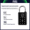 Graffiti Bluetooth Smart Fingerprint Padlock Remote Sharing Unlock Password Padlock Card Swipe Lock with Key