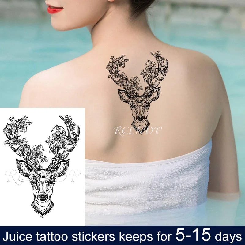 Waterproof Temporary Juice ink Sticker Egyptian Ancient Greek Mythology Cleopatra Fruit Gel Long lasting Tattoo for men women