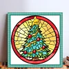 >SALE<Full Embroidery Eco-cotton Thread 18CT Printed Christmas Tree Cross Stitch Kit