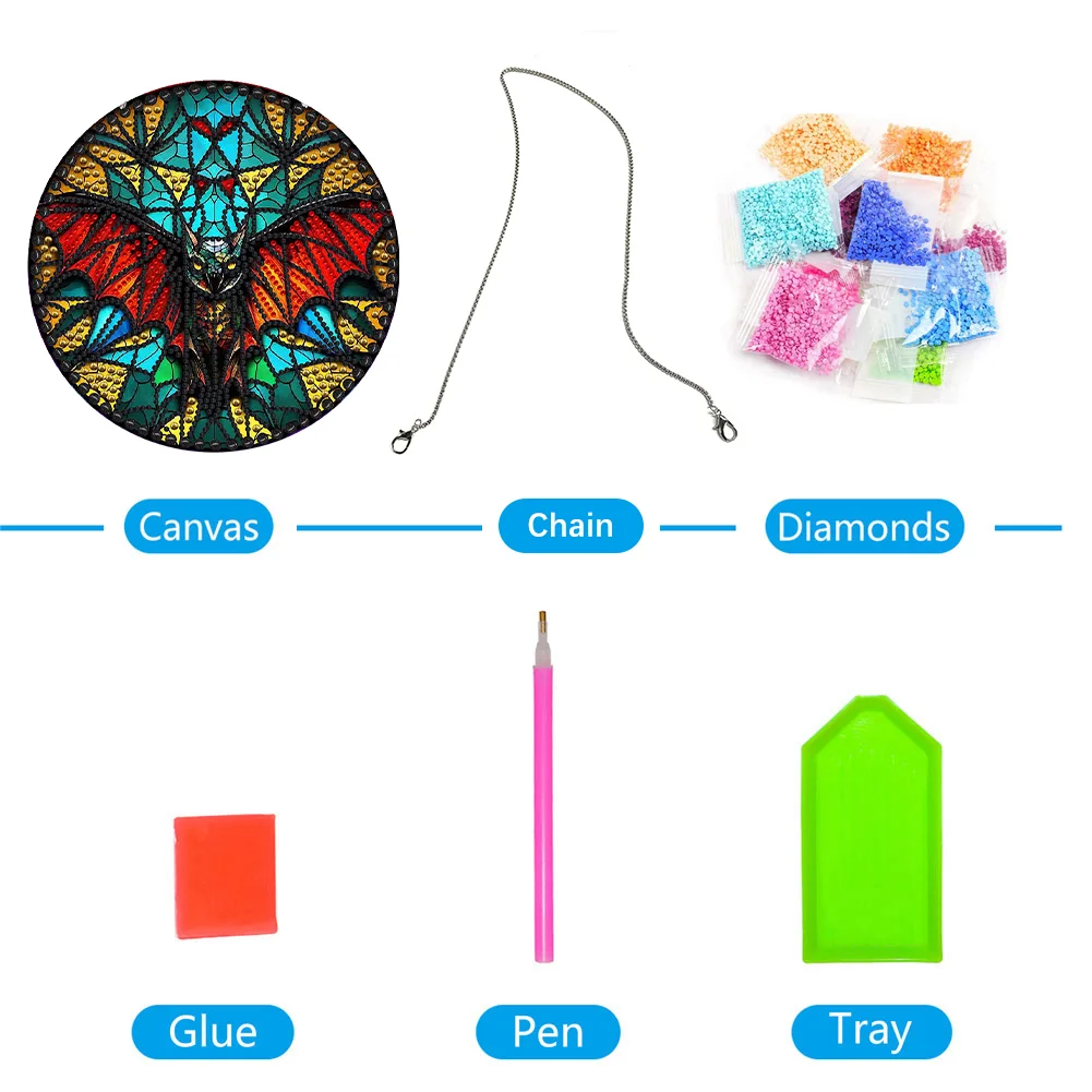 DIY Bat Diamond Dots Art Cool Home Garden Decoration