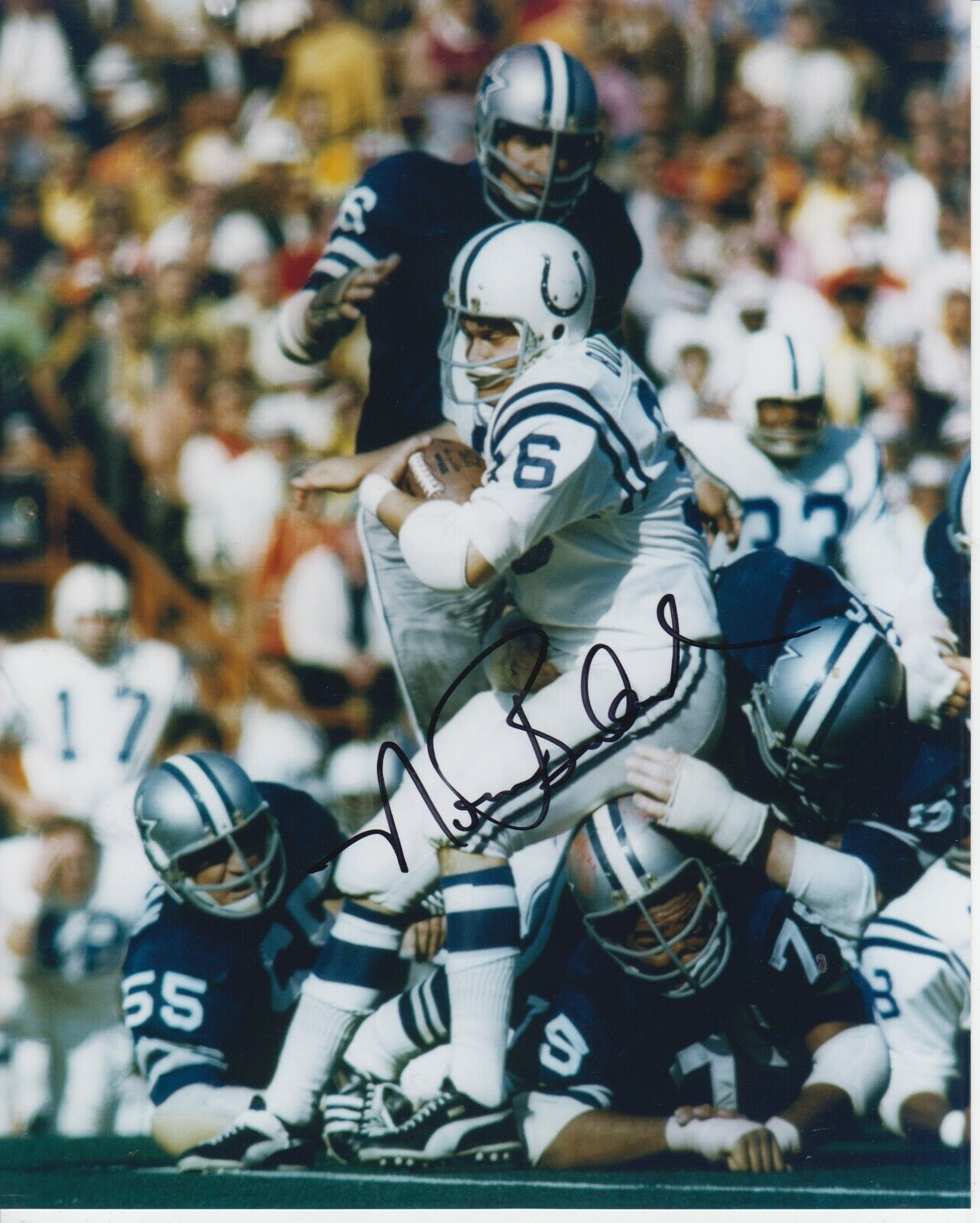 Norm Bulaich #0 8x10 Signed Photo Poster painting w/ COA Baltimore Colts