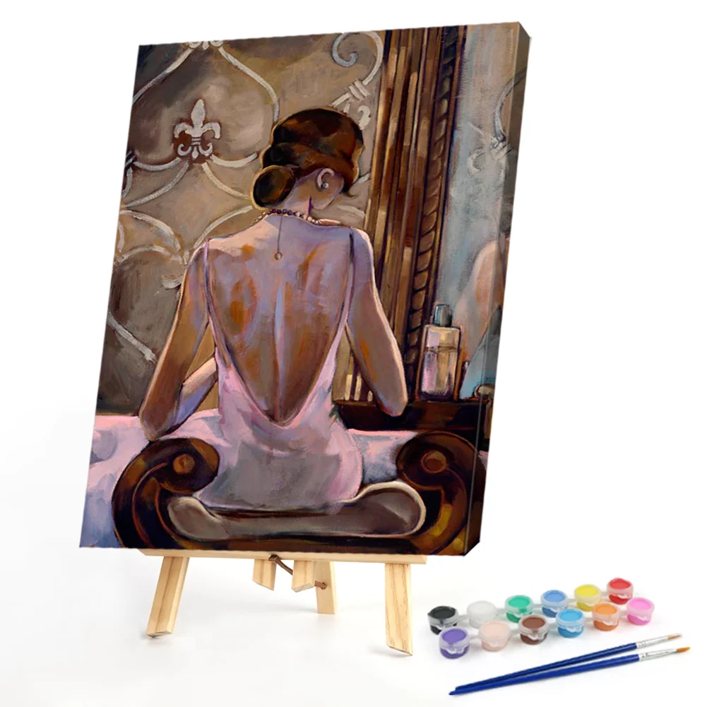 Girl Dressing Back - Paint By Numbers(50*40CM)