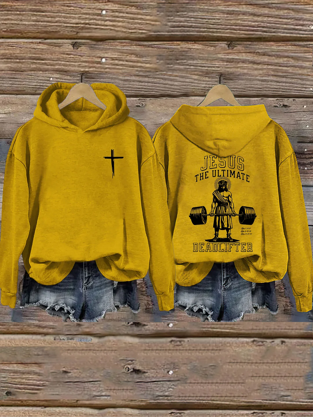 Vintage Jesus Ultimate Deadlifter Hoodie