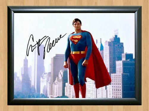 Christopher Reeve Superman Chris Reeves Signed Autographed Photo Poster painting Poster Print Memorabilia A4 Size