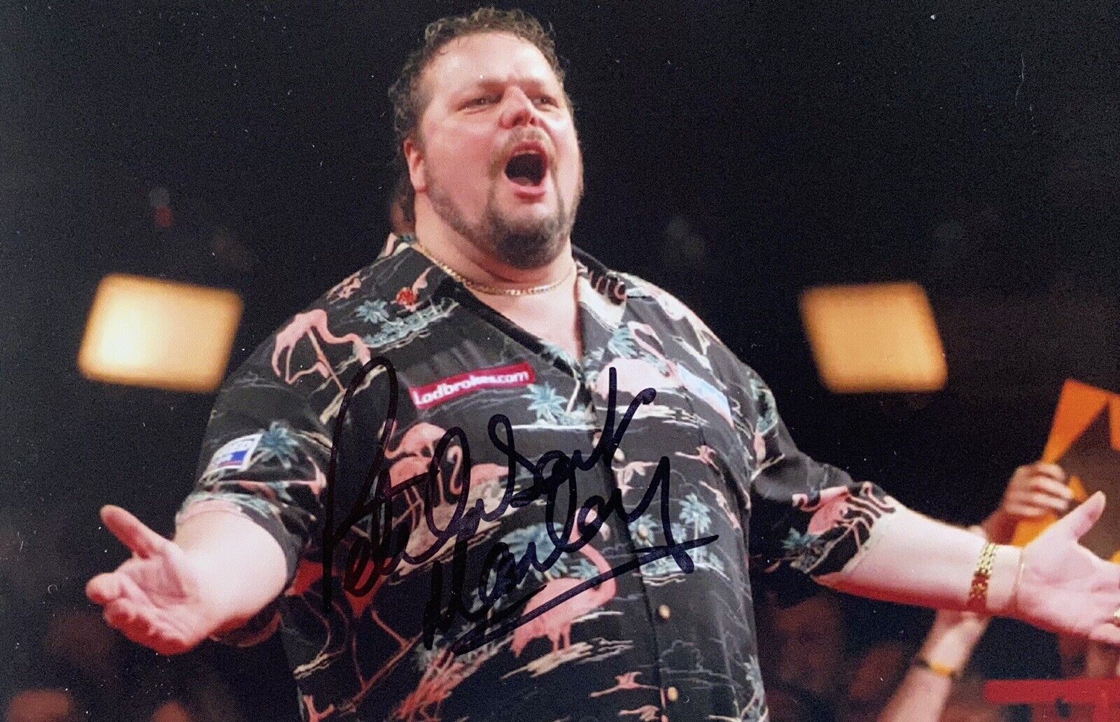 Peter Manley Genuine Hand Signed 6X4 Darts Photo Poster painting 3