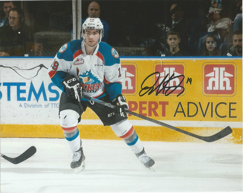 Kelowna Rockets Dillon Dube Autographed Signed 8x10 Photo Poster painting COA A