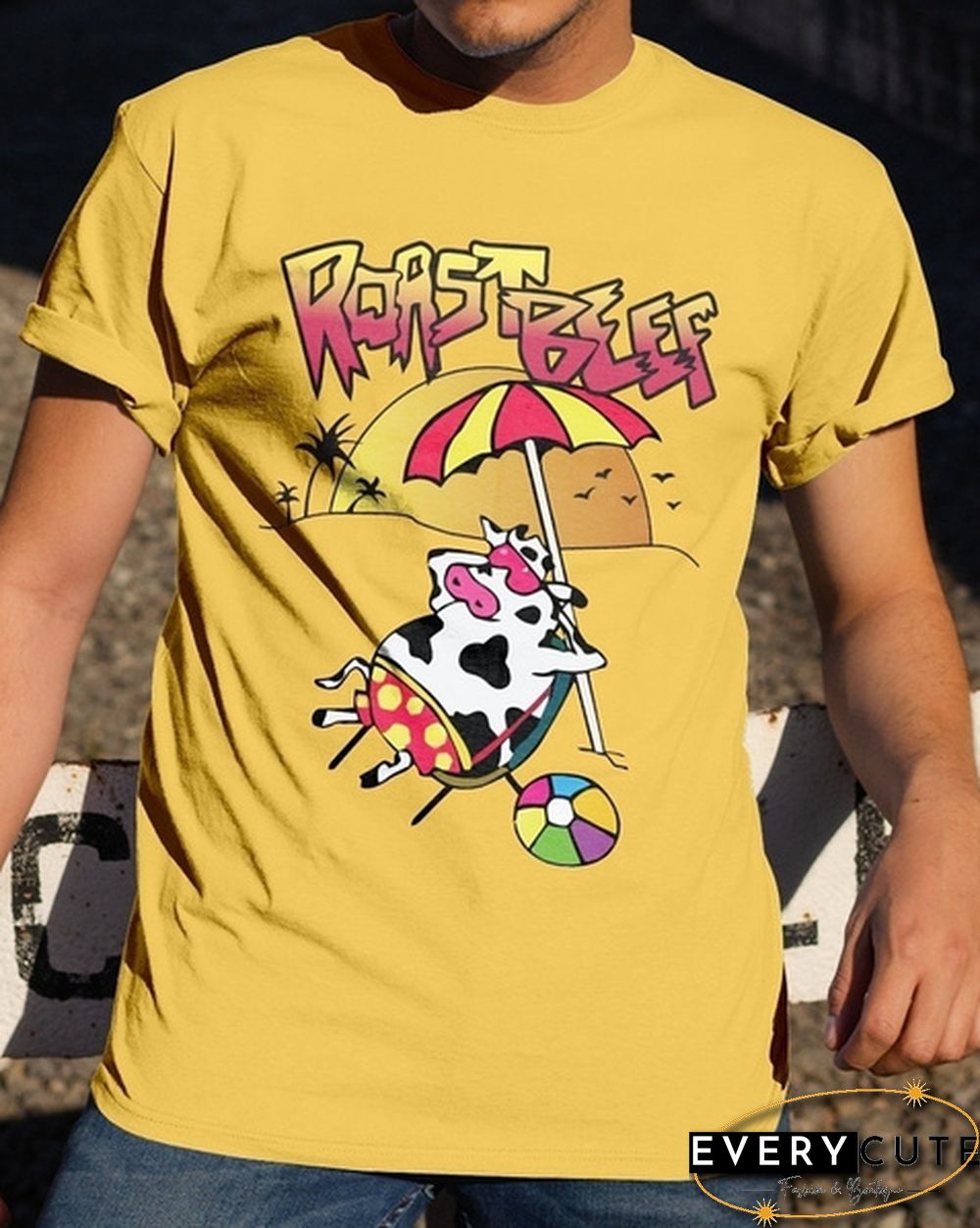 Hot Sale Unisex Roast Beef Dustin T-Shirt 80S Vintage Fashion Stranger Things 3 Graphic Tee