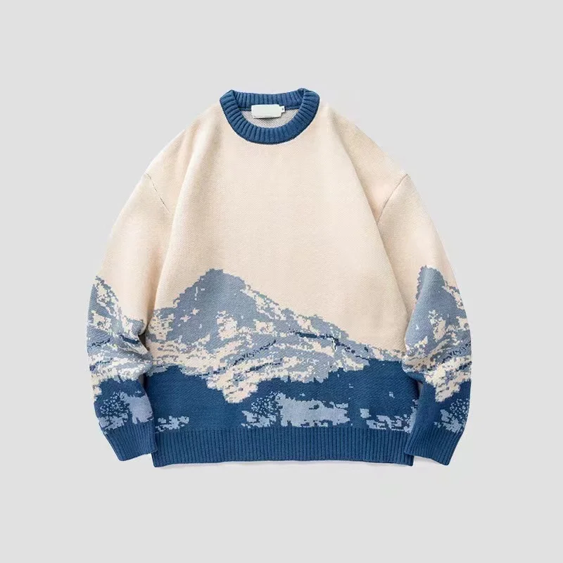 Aonga - Casual Sweaters Men Fashion Clothing Long Sleeve Warm Knitted Sweaters Men Jumpers aonga