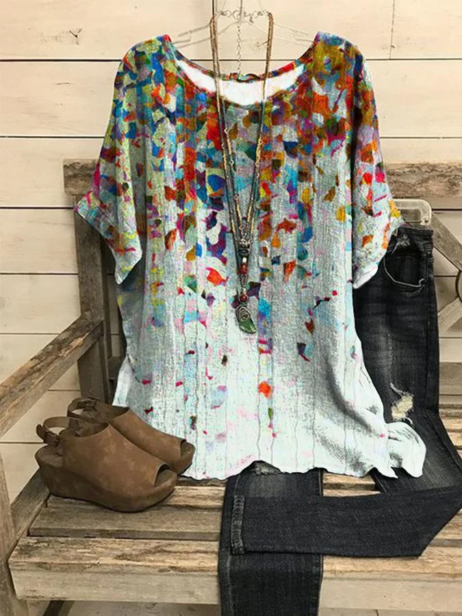 Women's Floral Print Casual Shirt