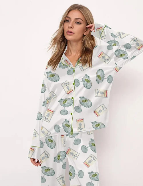Seashell Martini And Matchbox Pajama Set