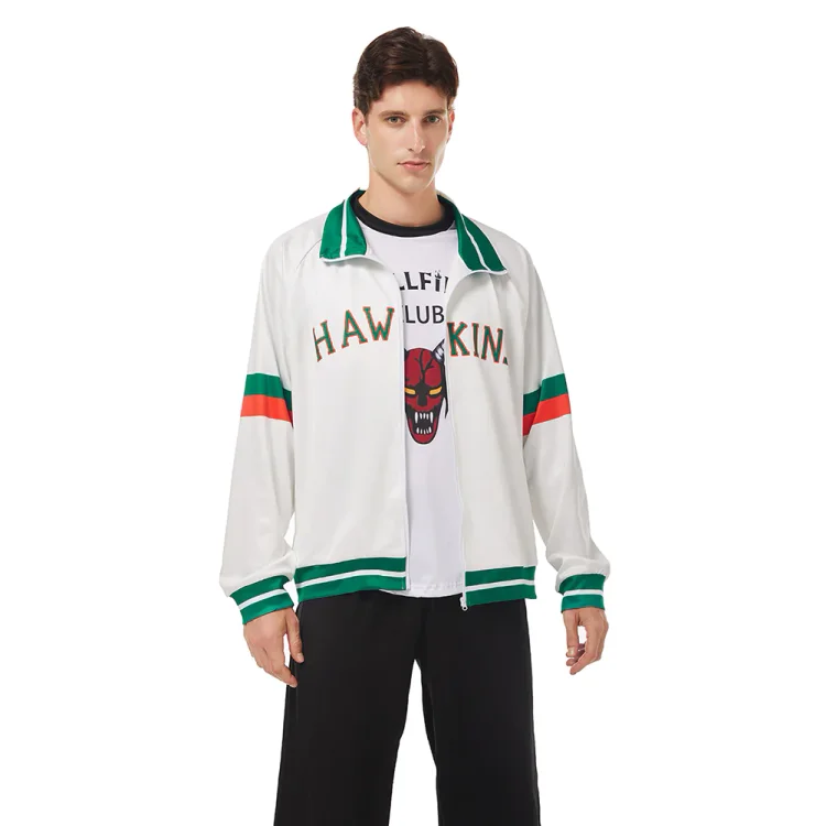 Stranger Things Season 4 (2022) Lucas Sinclair Cosplay Costume Jacket Coat Halloween Carnival Suit