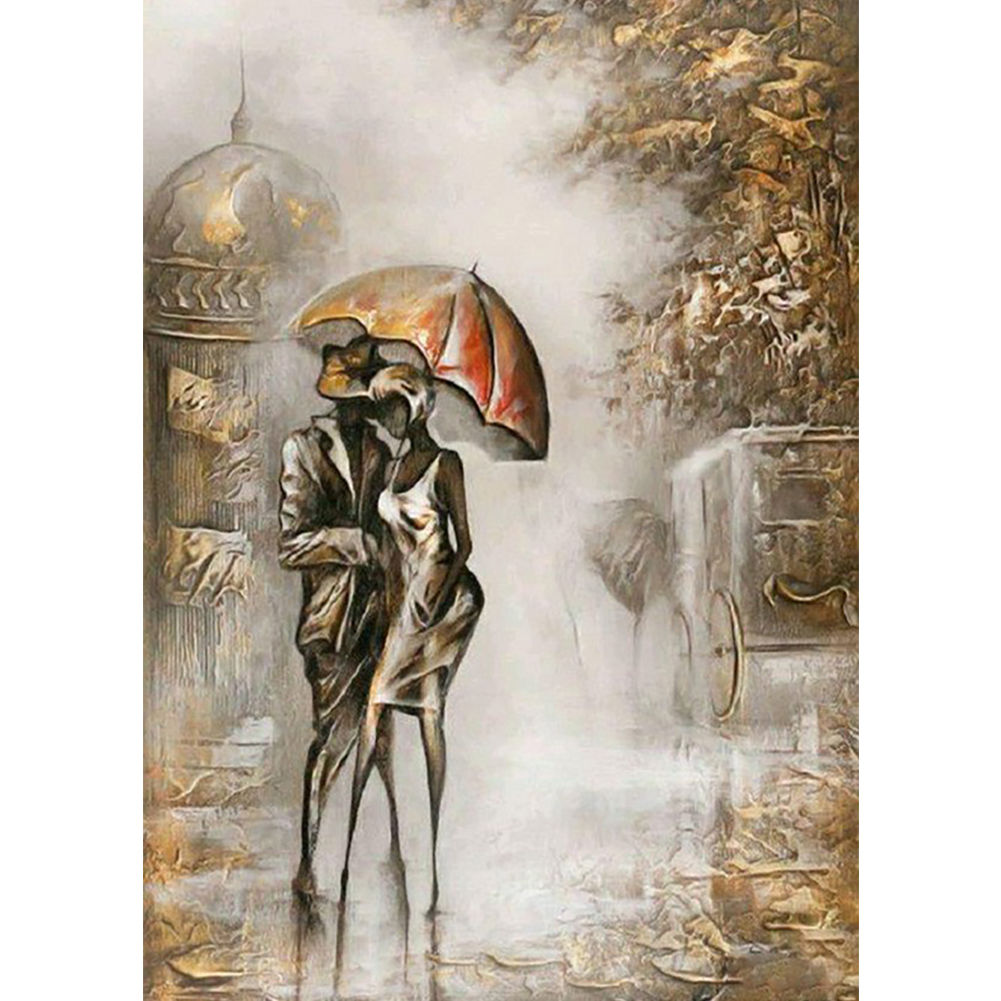 

30*40CM - Elegant Lovers - Round Drill Diamond Painting, 501 Original
