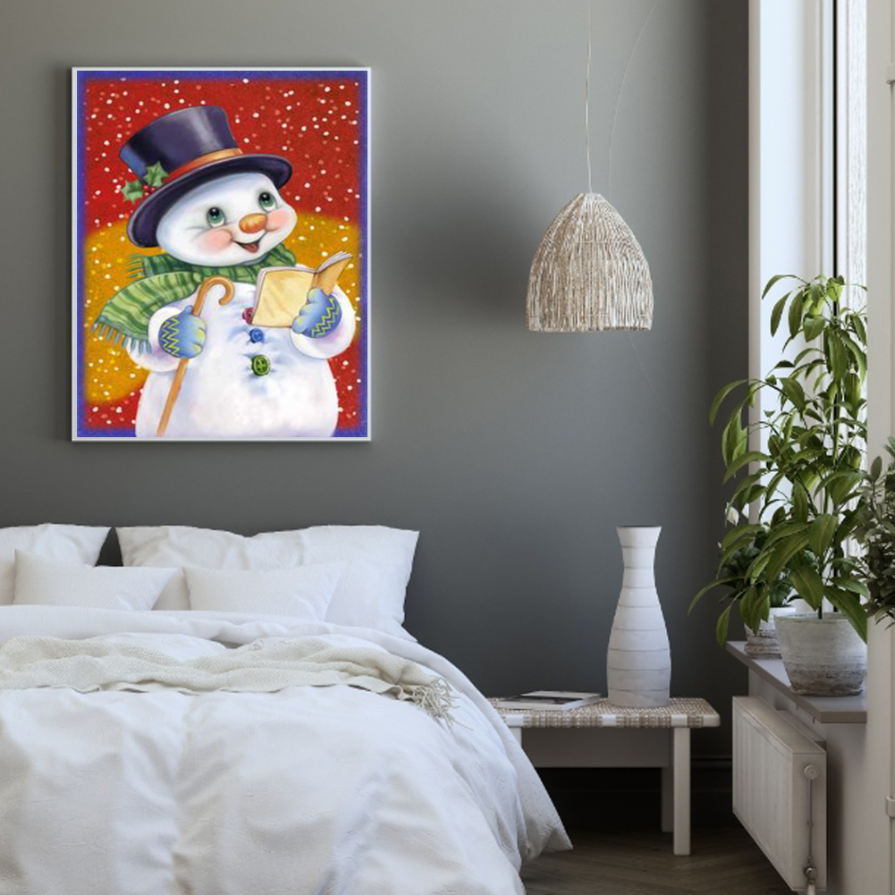 

(Multi-Size) Cute Snowman - Round/Square Drill Diamond Painting - 30*40CM, Round diamond 30*40cm, 501 Original